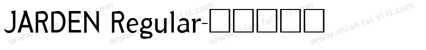 JARDEN Regular字体转换